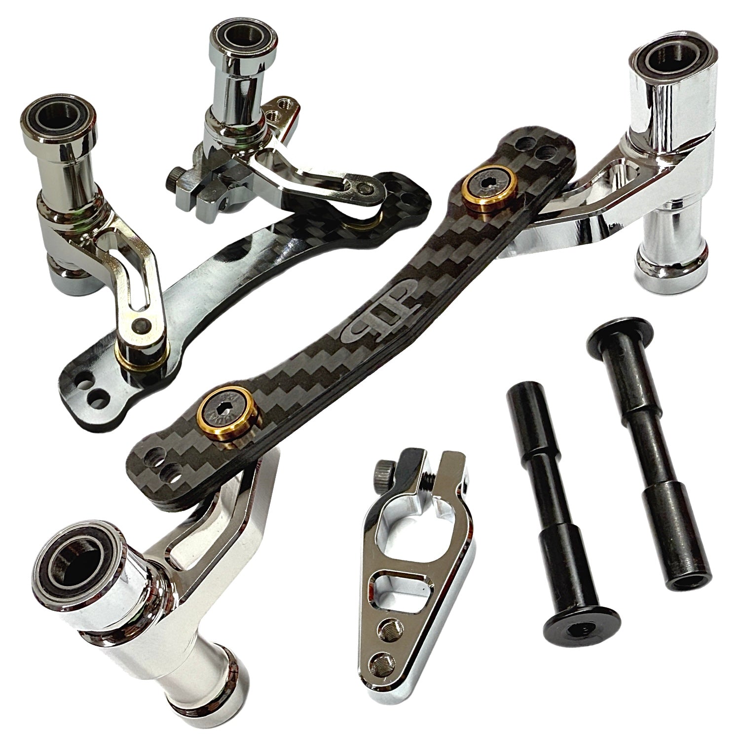 Perfect Pass 7075 Aluminum & Carbon Fiber Steering Assembly for Arrma 6S / 1/7 (Kraton, Limitless, Infraction)