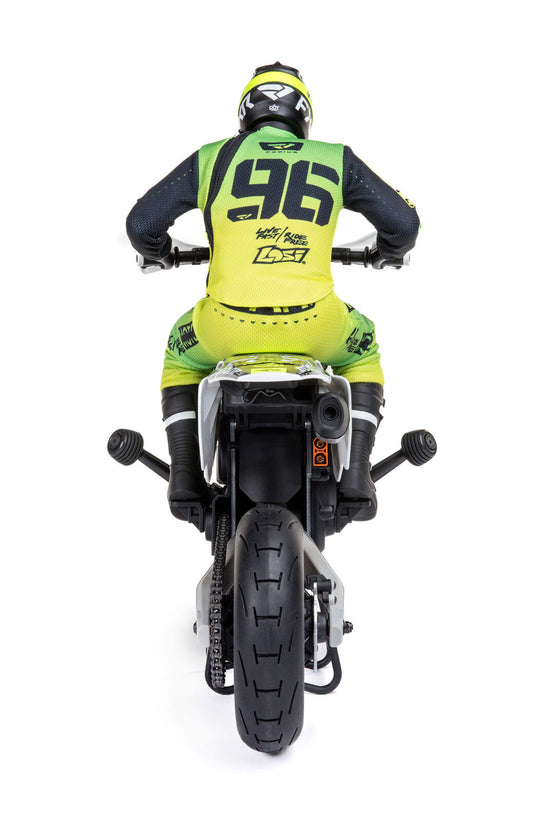 Losi Promoto-SM FXR Supermoto RTR 1/4 Brushless Motorcycle (White/FRX) w/2.4GHz Radio, Battery & Charger