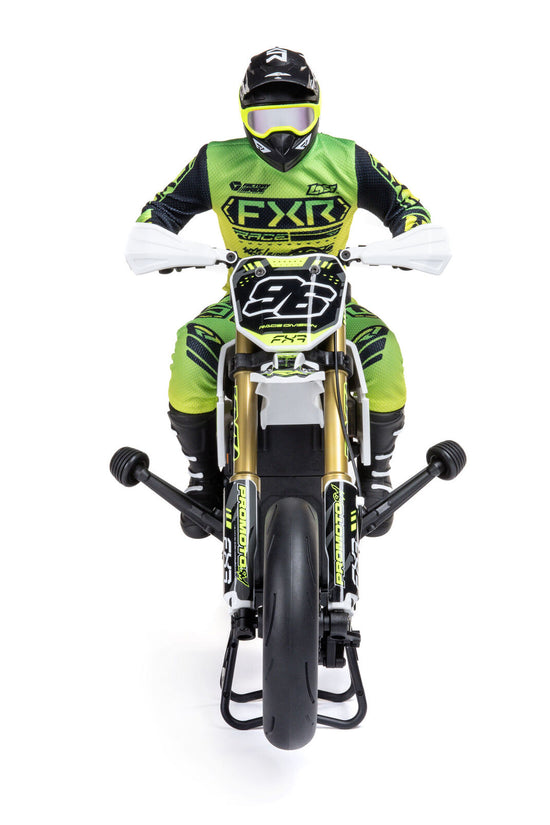 Losi Promoto-SM FXR Supermoto RTR 1/4 Brushless Motorcycle (White/FRX) w/2.4GHz Radio, Battery & Charger