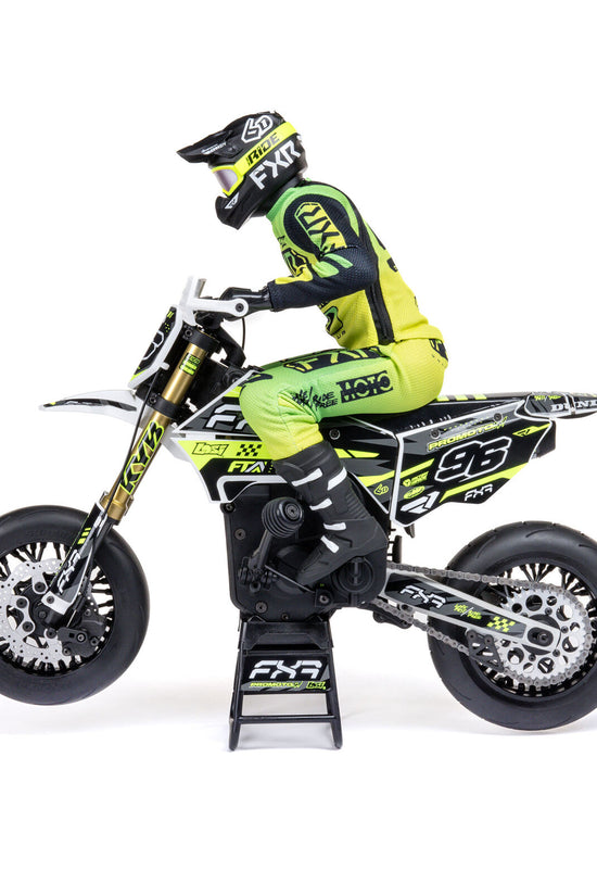 Losi Promoto-SM FXR Supermoto RTR 1/4 Brushless Motorcycle (White/FRX) w/2.4GHz Radio, Battery & Charger
