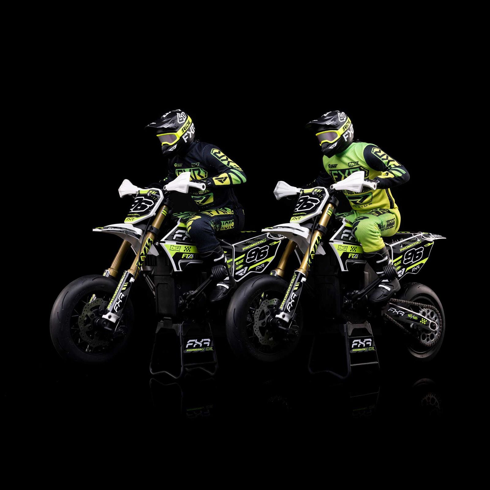 Losi Promoto-SM FXR Supermoto RTR 1/4 Brushless Motorcycle (White/FRX) w/2.4GHz Radio, Battery & Charger