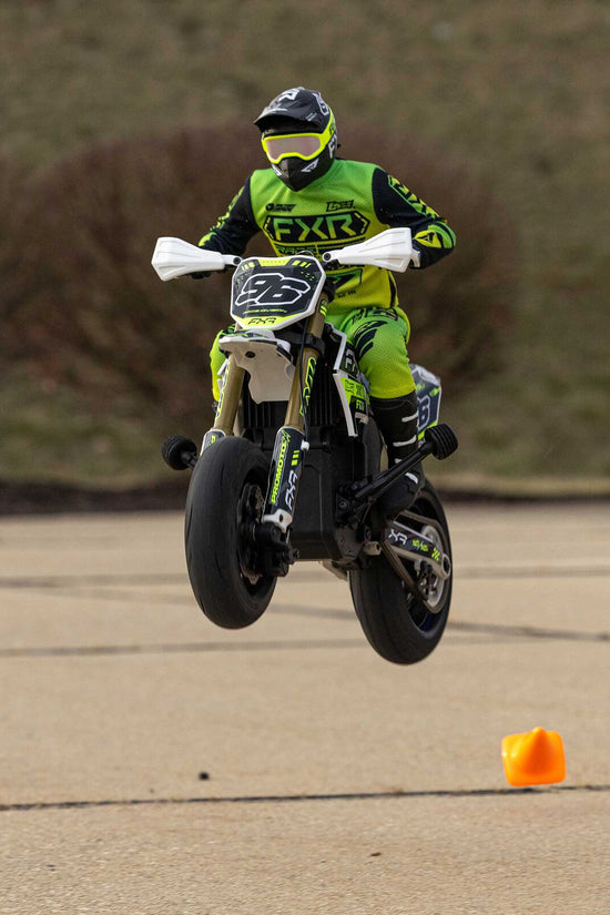 Losi Promoto-SM FXR Supermoto RTR 1/4 Brushless Motorcycle (White/FRX) w/2.4GHz Radio, Battery & Charger