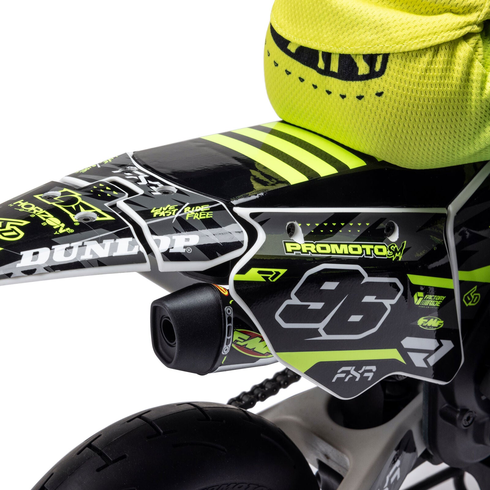 Losi Promoto-SM FXR Supermoto RTR 1/4 Brushless Motorcycle (White/FRX) w/2.4GHz Radio, Battery & Charger
