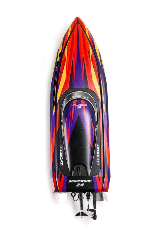Pro Boat(Red) Sonicwake 24” Self-Righting Brushless Deep-V RTR