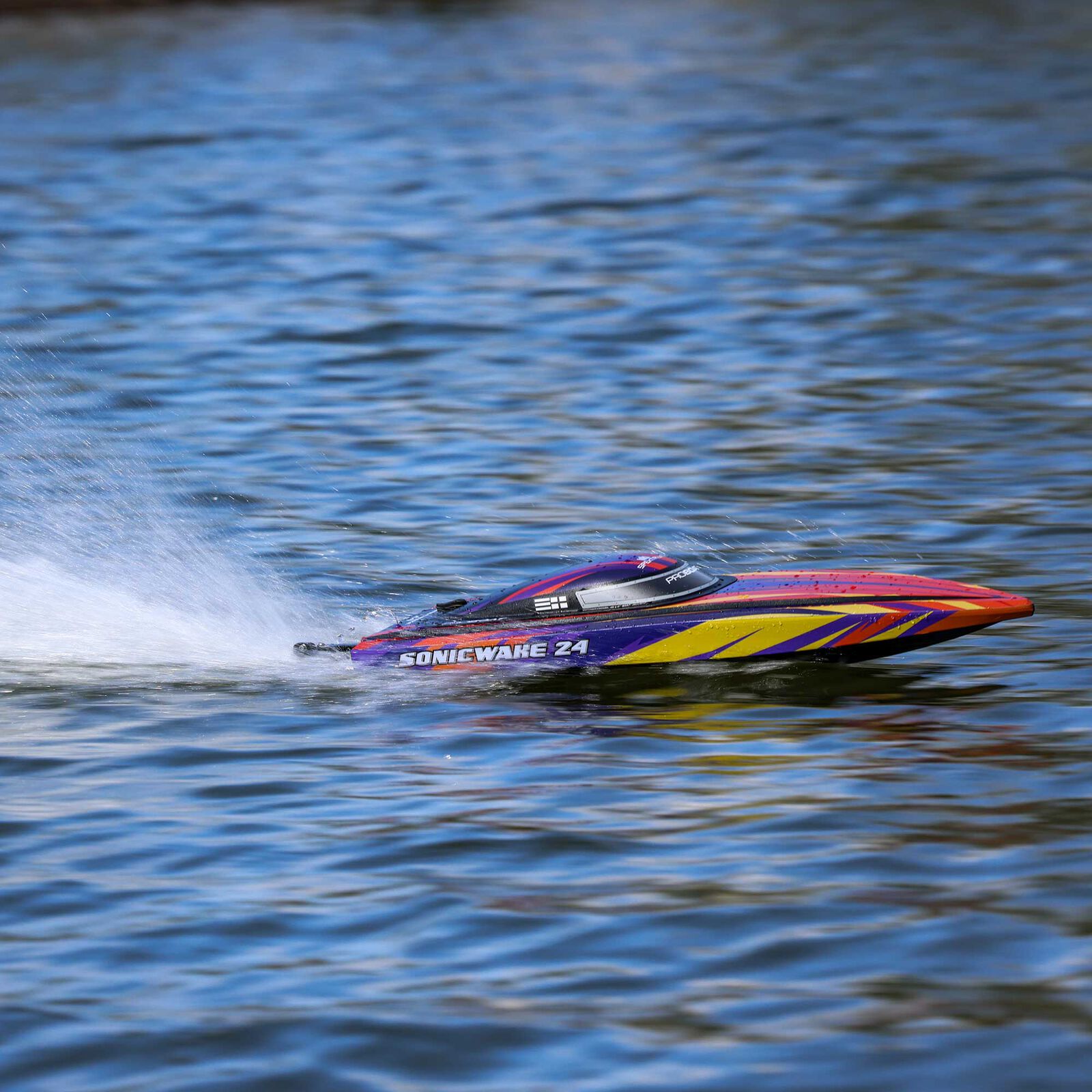 Pro Boat(Red) Sonicwake 24” Self-Righting Brushless Deep-V RTR