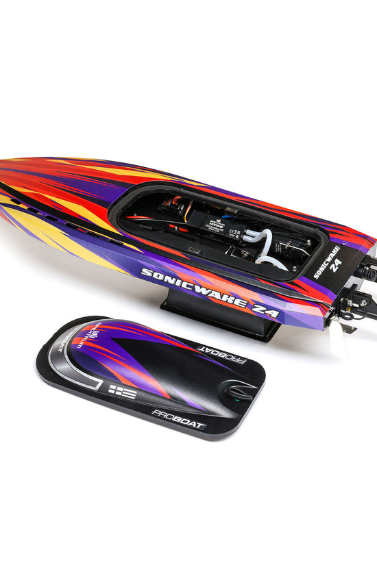 Pro Boat(Red) Sonicwake 24” Self-Righting Brushless Deep-V RTR