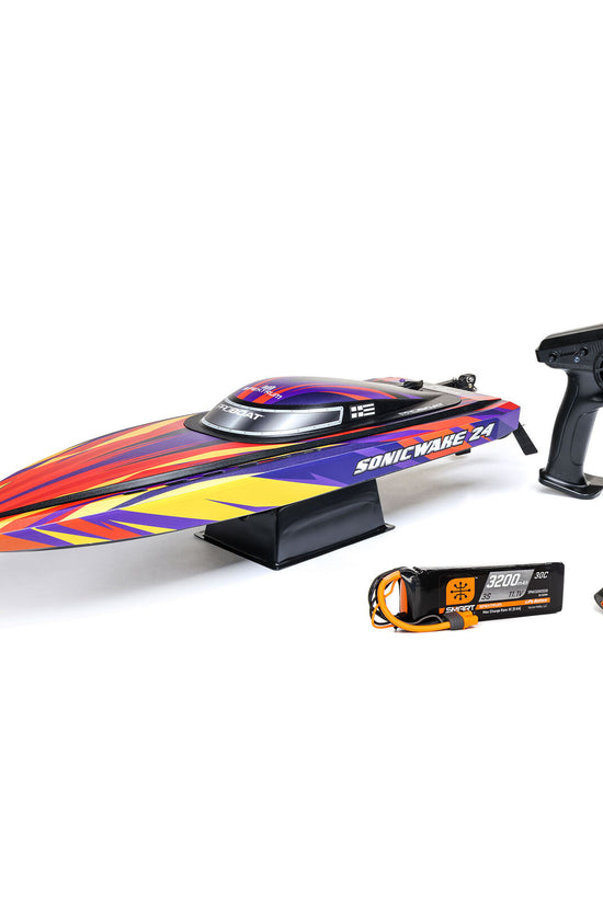 Pro Boat(Red) Sonicwake 24” Self-Righting Brushless Deep-V RTR