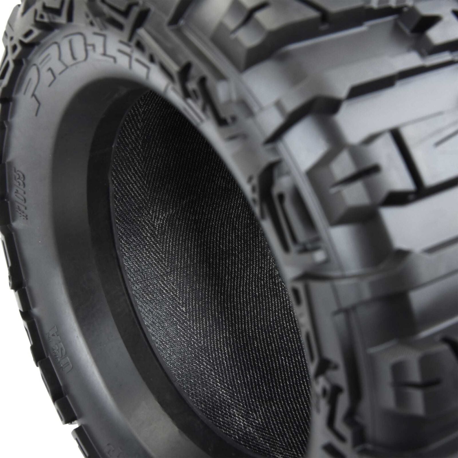 Pro-Line Trencher HP Belted 3.8" Pre-Mounted Truck Tires (2) (Black) (M2) w/Raid Wheels