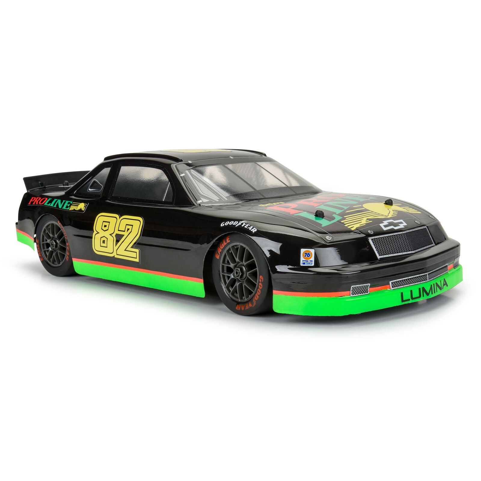 Pro-Line Racing 1/12 Goodyear Eagle Tire F/R MTD Gray Wheels (4): Losi NASCAR