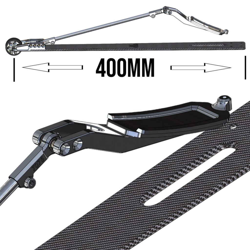 Drag Racing Roll Control Kit Perfect Pass Wheelie Bar for ARRMA 1/7 Limitless, Infraction, Felony D