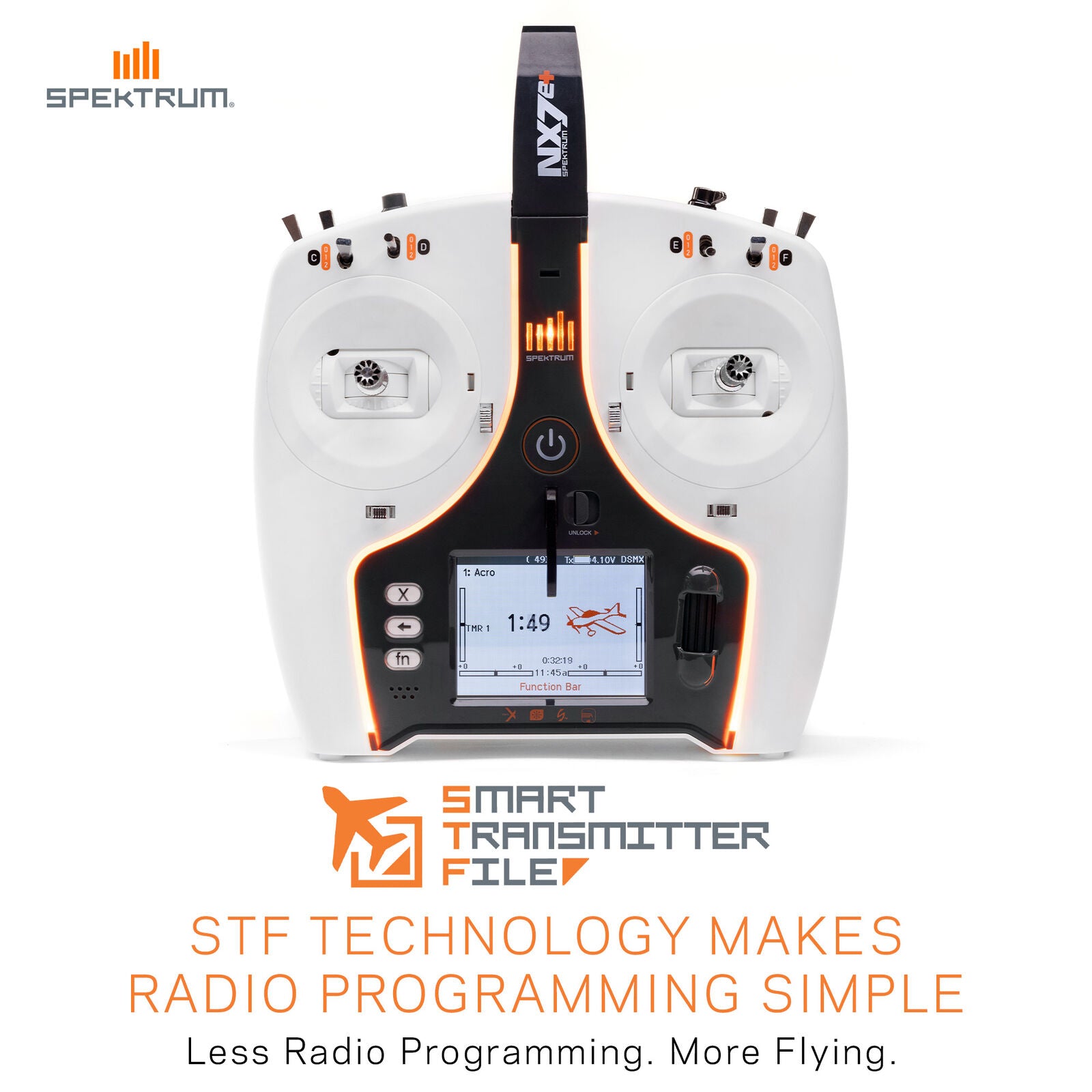 Spektrum RC NX7e+ 2.4GHz DSMX® 14-Channel Radio System (Transmitter Only)