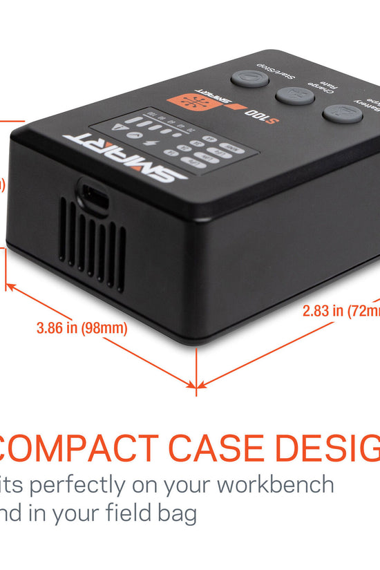 Spektrum USB-C Smart Charger, 65W USB-C GaN Power Supply Combo S100 1x100W
