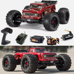 Arrma Outcast 4S V2 BLX Brushless RTR 1/10 Stunt Truck (Red) w/SLT3 2.4GHz Radio & Smart ESC
