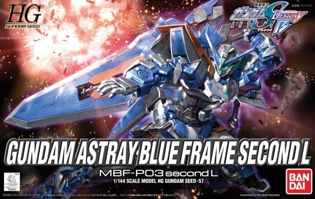 Bandai 1/144 HGSEED #57 Gundam Astray Blue Frame Second L "Gundam SEED" Plastic Model Kit