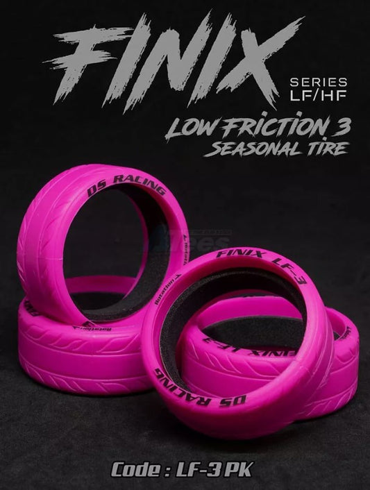 DS Racing Finix Drift Tires (Pink) (4) (LF-3)