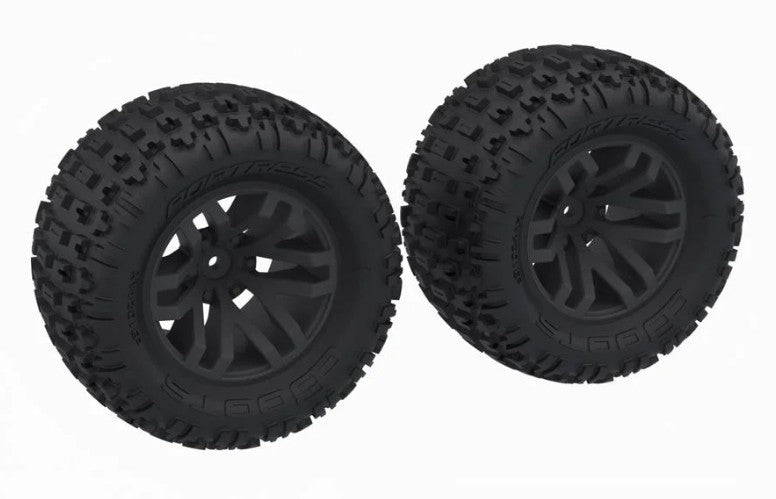 Arrma dBoots 'FORTRESS MT' Tire Set Glued, (Black) (2)1/10 GRANITE 223S