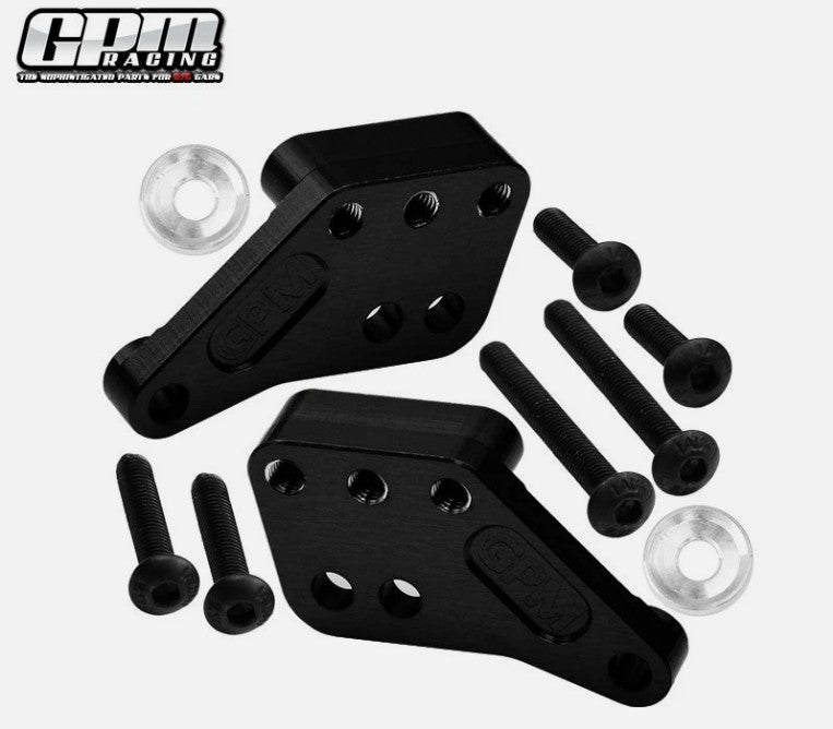 GPM Aluminum 7075 Alloy Front Or Rear Shock Mount Black for Traxxas Maxx Slash