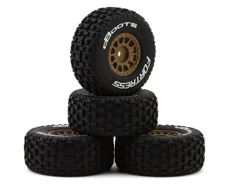 ARRMA dBoots 'FORTRESS' Glued Tire Set For 1/16 MOJAVE GROM