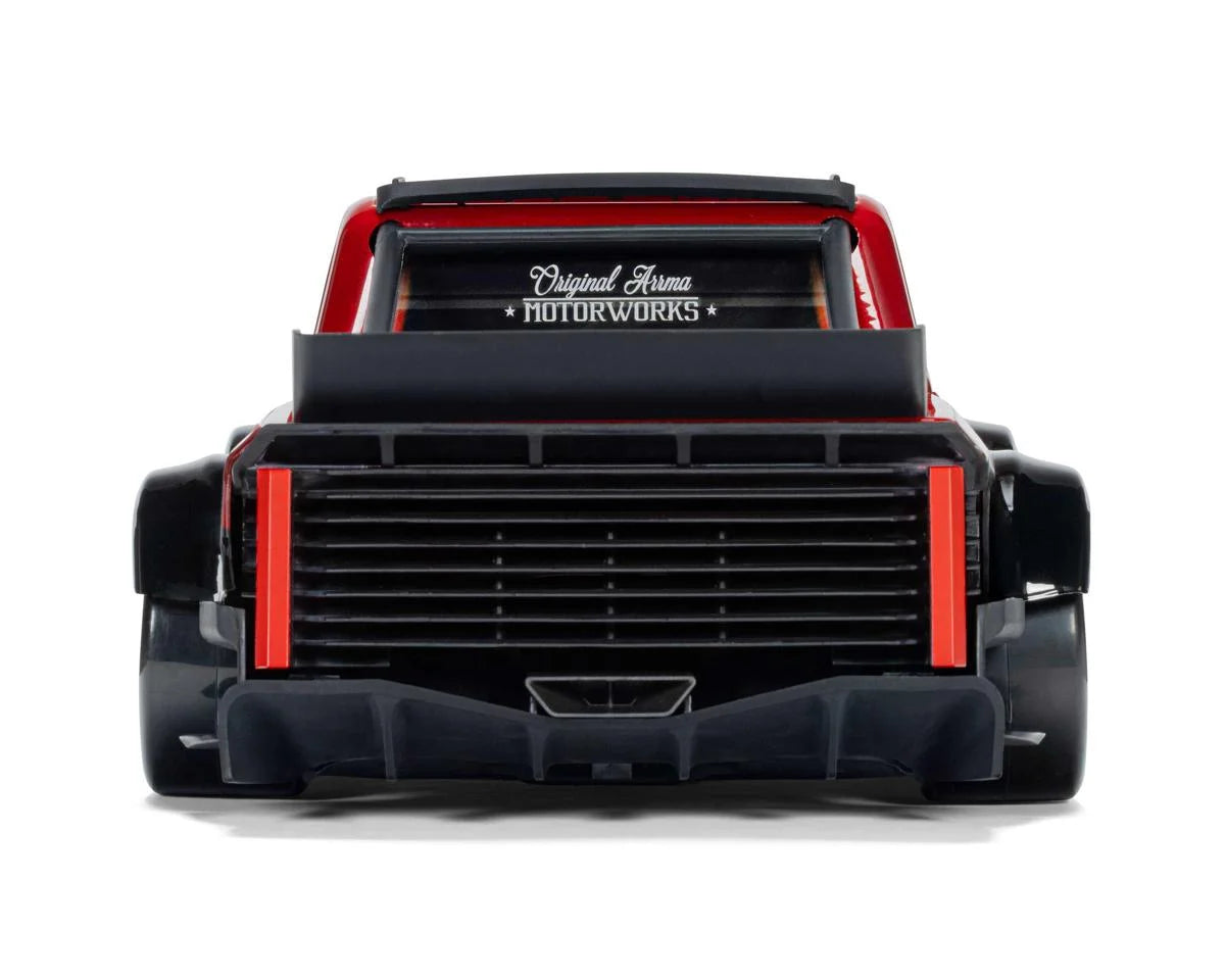 Arrma Infraction Grom 3S BLX 1/12 4WD RTR Brushless Street Bash Truck (Red/Black) w/2.4GHz Radio, DSC, Battery & Charger