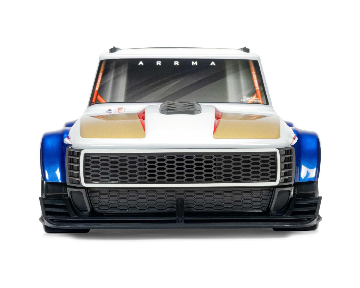 Arrma Infraction Grom 3S BLX 1/12 4WD RTR Brushless Street Bash Truck (White/Blue) w/2.4GHz Radio & DSC