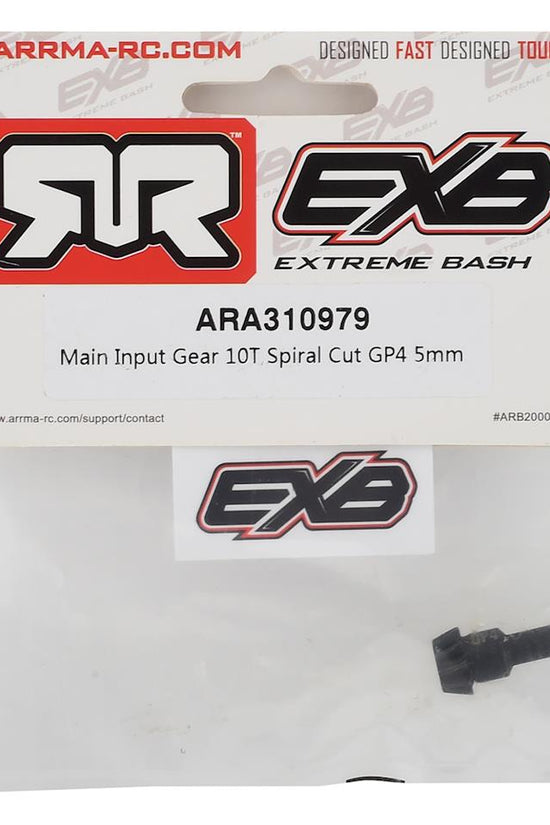 ARRMA ARA310979 Main Input Gear 10T Spiral Cut GP4 5mm : Kraton/Notorist/Outcast