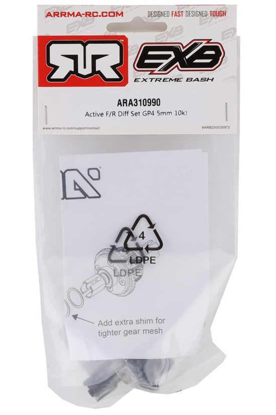 Arrma Slip Front/Rear Differential Set GP4 5MM 10K  6S Mojave /Kraton Roller