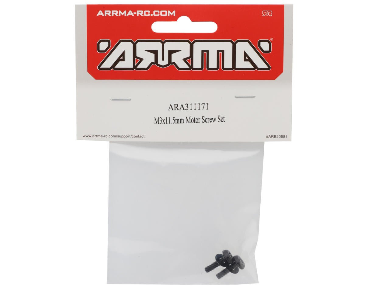 Arrma 3x11.5mm Button Motor Mount Screw Set (2)