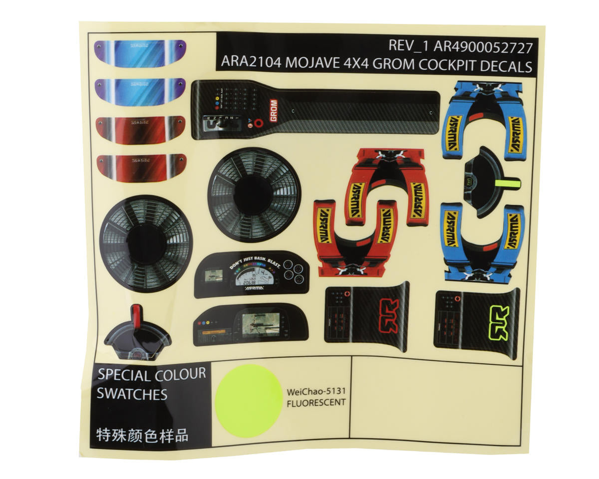 Arrma MOJAVE GROM mega 4x4 - Chassis (MWB 204mm Composite) ara320815 ARA2104