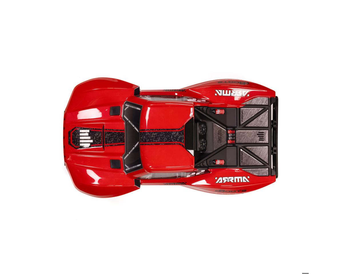 Arrma Fury 2WD MEGA 550 RTR Brushed 1/10 Off-Road Short Course Truck (Red) w/SLT2 2.4GHz Radio, Battery & Charger