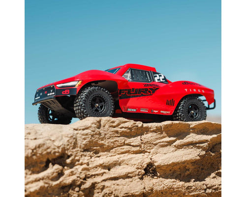 Arrma Fury 2WD MEGA 550 RTR Brushed 1/10 Off-Road Short Course Truck (Red) w/SLT2 2.4GHz Radio, Battery & Charger