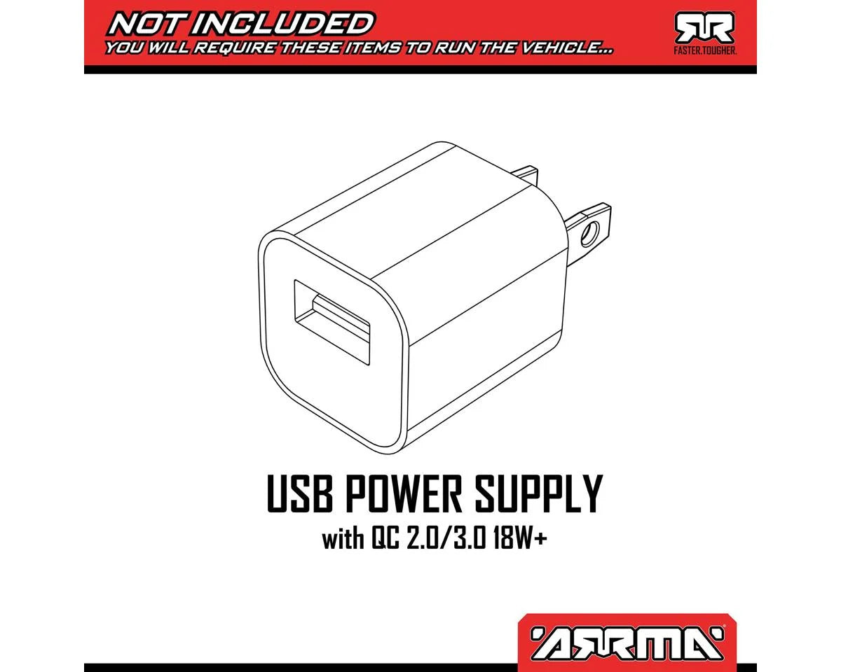 Arrma Gorgon 4X2 MEGA 550 1/10 RTR Brushed Monster Truck (Purple) w/SLT2 2.4GHz Radio, Battery & Charger