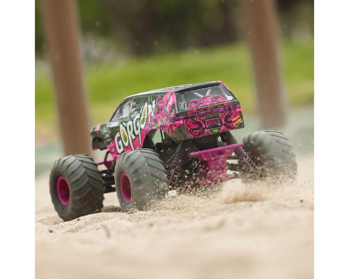 Arrma Gorgon 4X2 MEGA 550 1/10 RTR Brushed Monster Truck (Purple) w/SLT2 2.4GHz Radio, Battery & Charger