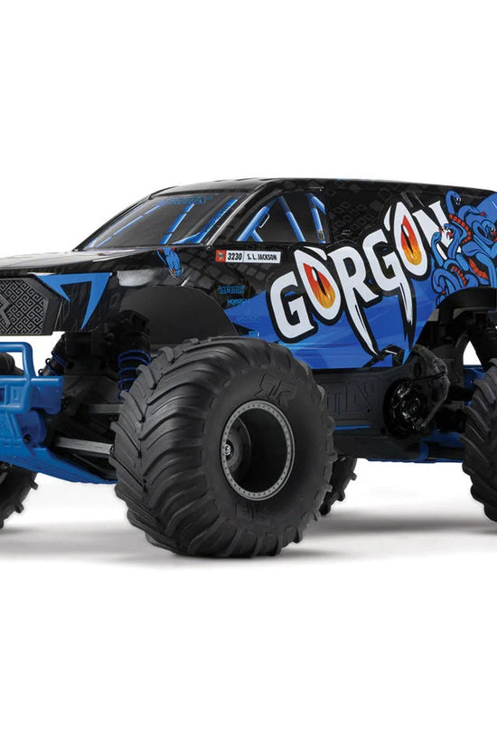 Arrma Gorgon 4X2 MEGA 550 Brushed 1/10 Monster Truck RTR (Blue) w/SLT2 2.4GHz Radio