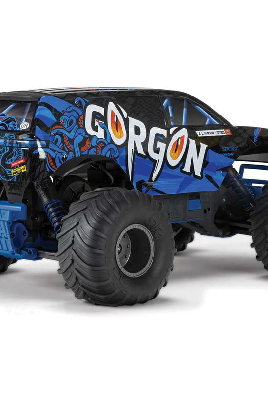 Arrma Gorgon 4X2 MEGA 550 Brushed 1/10 Monster Truck RTR (Blue) w/SLT2 2.4GHz Radio