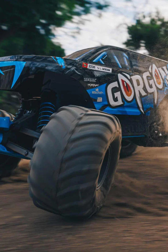 Arrma Gorgon 4X2 MEGA 550 Brushed 1/10 Monster Truck RTR (Blue) w/SLT2 2.4GHz Radio