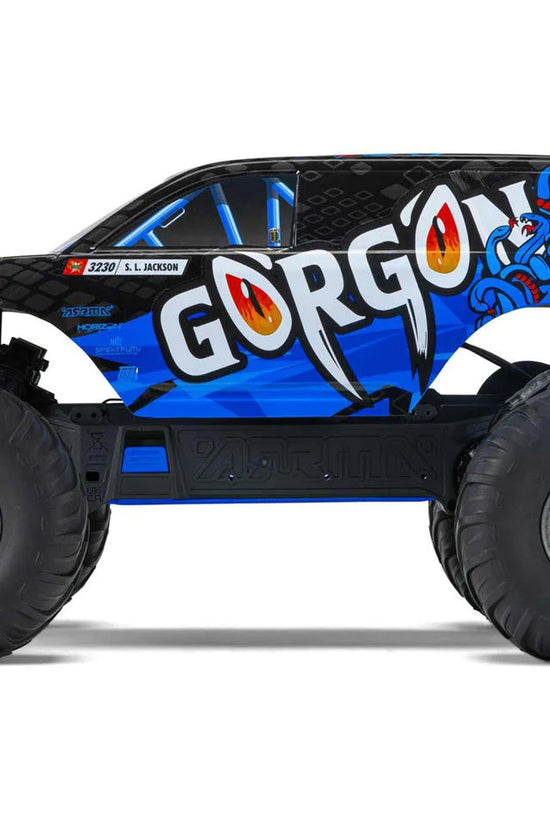 Arrma Gorgon 4X2 MEGA 550 Brushed 1/10 Monster Truck RTR (Blue) w/SLT2 2.4GHz Radio