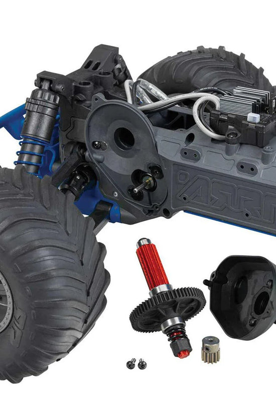 Arrma Gorgon 4X2 MEGA 550 Brushed 1/10 Monster Truck RTR (Blue) w/SLT2 2.4GHz Radio