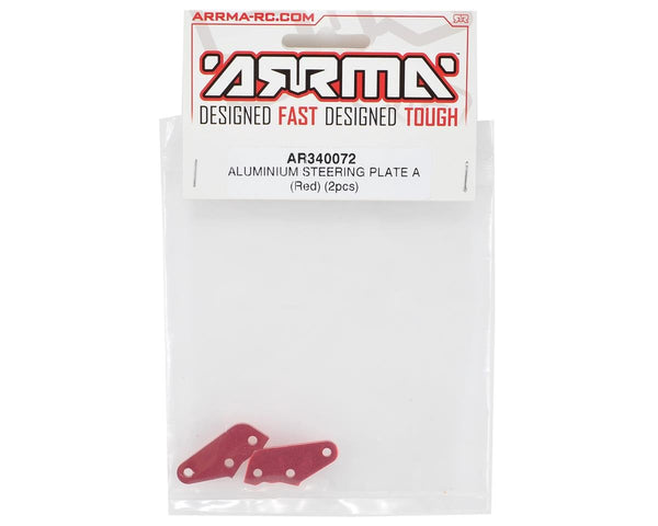 Plaque De Direction Aluminium ARRMA AR340106 Rouge - Pour Senton - Neuf