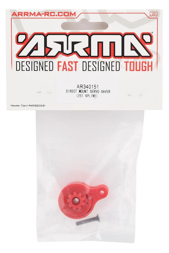 Arrma Servo Saver (25T Spline) Big Rock Granite Kraton Outcast AR340151