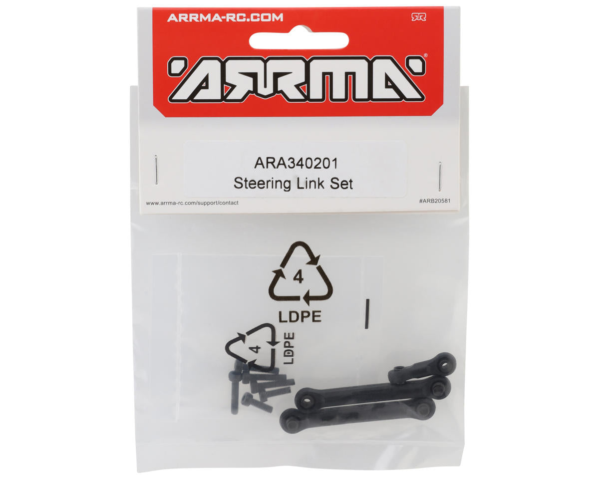 Arrma Steering Link Set (A) For 1/14 TYPHON ,1/16 GORGON ,1/16 QUAKE  ,1/18 GRANITE GROM