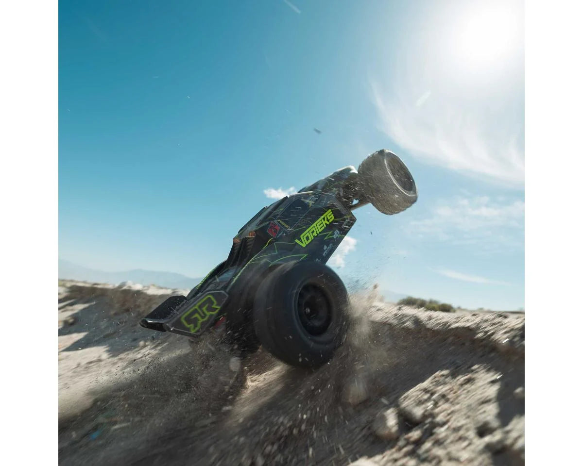 Arrma Vorteks 223S 1/10 BLX Brushless RTR 2WD Stadium Truck (Yellow) w/SLT2 2.4GHz Radio & DSC