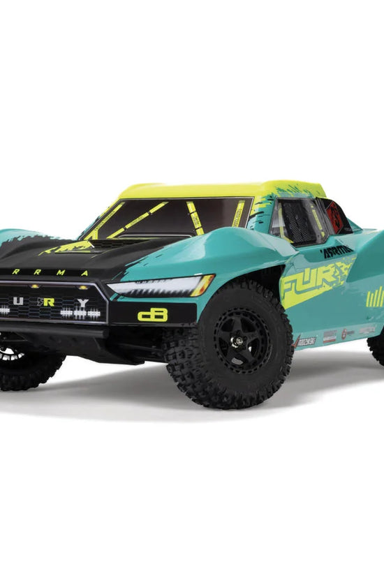 Arrma Fury 223S BLX 1/10 Brushless RTR 2WD Short Course Truck (Green) w/SLT2 2.4GHz Radio & DSC