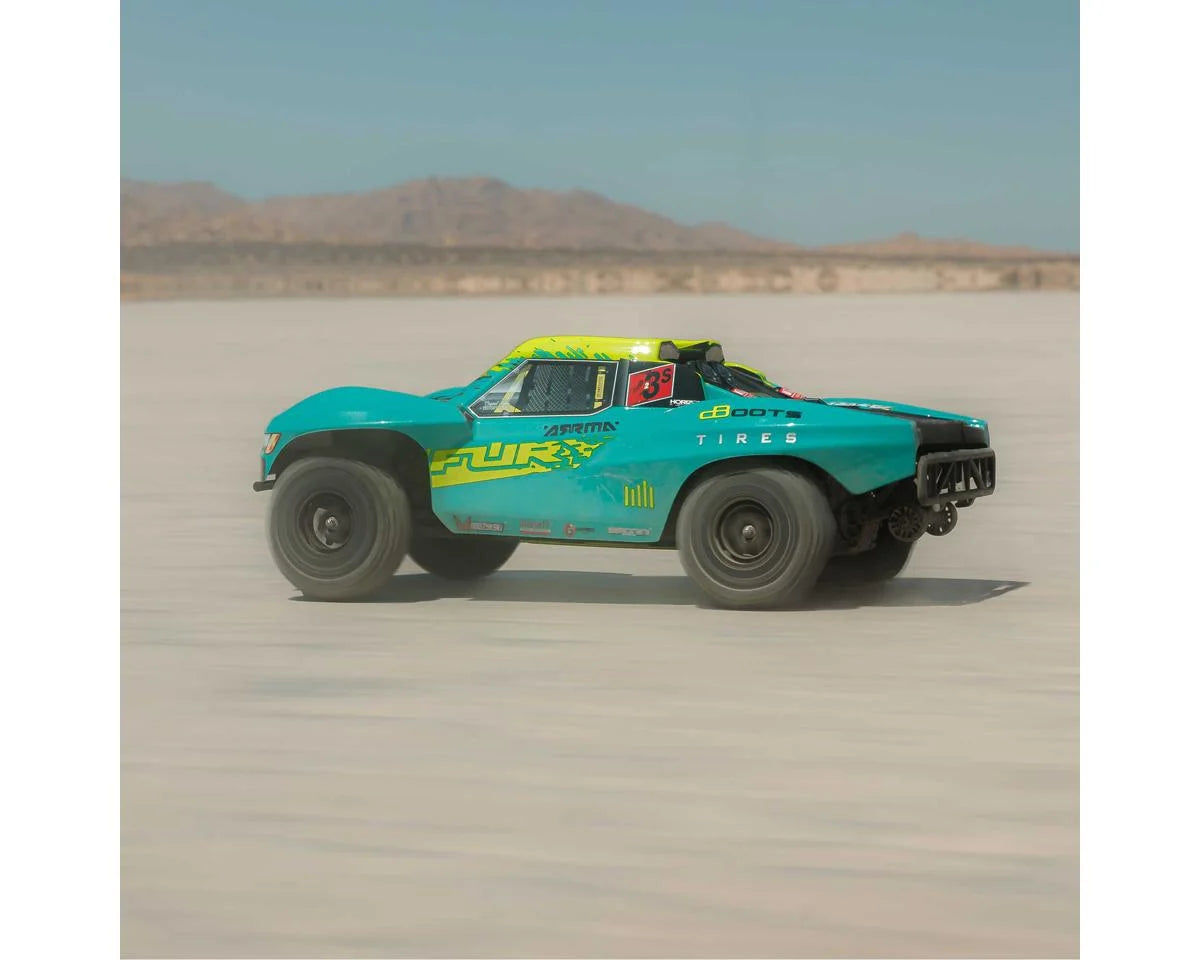 Arrma Fury 223S BLX 1/10 Brushless RTR 2WD Short Course Truck (Green) w/SLT2 2.4GHz Radio & DSC