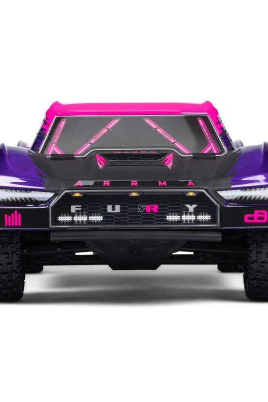 Arrma Fury 223S BLX 1/10 Brushless RTR 2WD Short Course Truck (Purple) w/SLT2 2.4GHz Radio & DSC