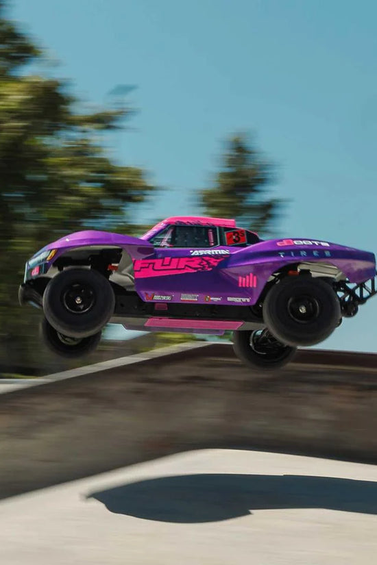 Arrma Fury 223S BLX 1/10 Brushless RTR 2WD Short Course Truck (Purple) w/SLT2 2.4GHz Radio & DSC