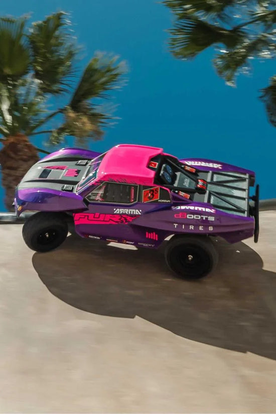 Arrma Fury 223S BLX 1/10 Brushless RTR 2WD Short Course Truck (Purple) w/SLT2 2.4GHz Radio & DSC