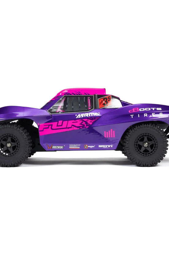 Arrma Fury 223S BLX 1/10 Brushless RTR 2WD Short Course Truck (Purple) w/SLT2 2.4GHz Radio & DSC