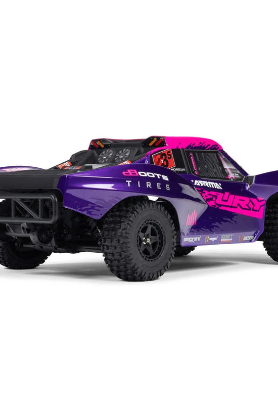 Arrma Fury 223S BLX 1/10 Brushless RTR 2WD Short Course Truck (Purple) w/SLT2 2.4GHz Radio & DSC