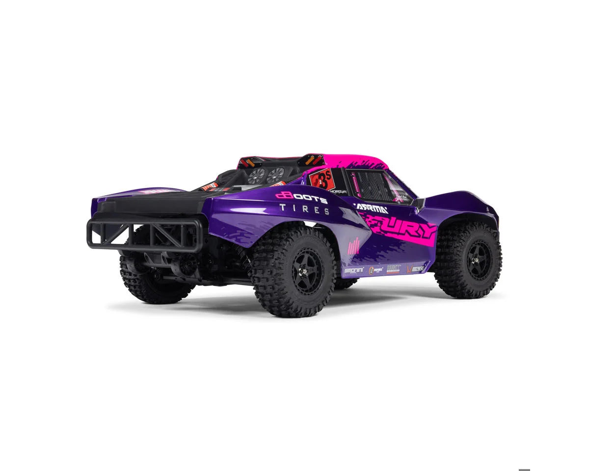 Arrma Fury 223S BLX 1/10 Brushless RTR 2WD Short Course Truck (Purple) w/SLT2 2.4GHz Radio & DSC