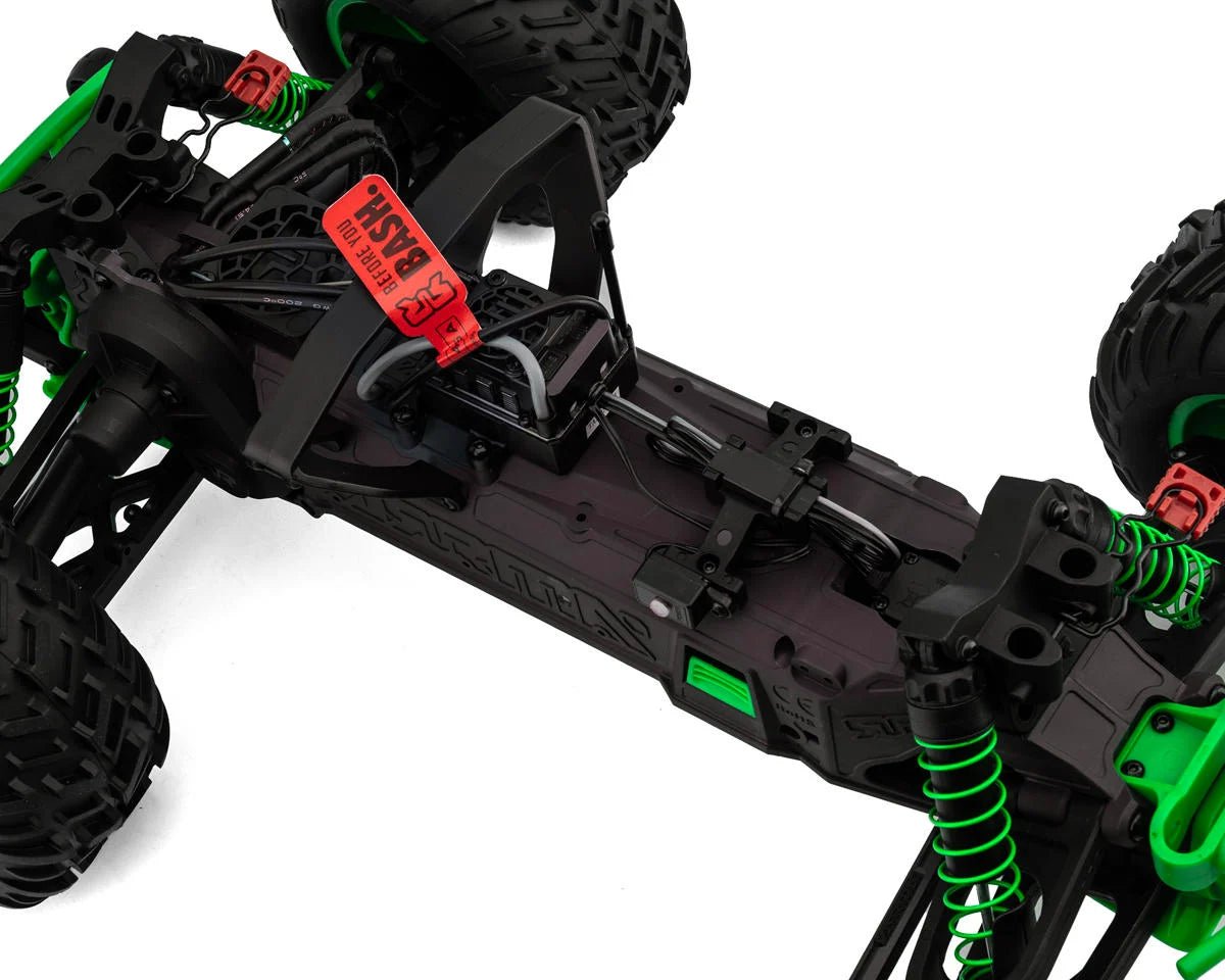 Arrma Quake 223S DSC 1/10 RTR Brushless 2WD Monster Truck (Green) w/SLT2 2.4GHz Radio